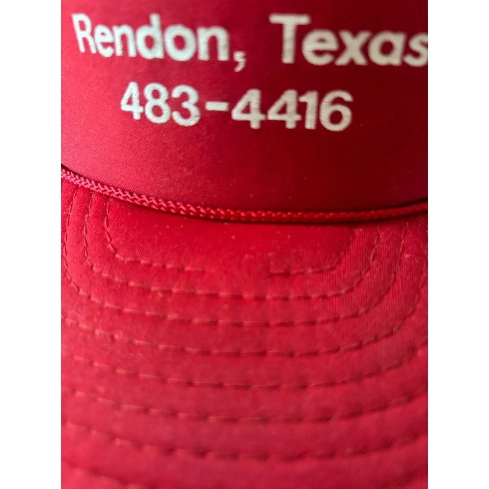 Vtg Trucker Cap Hat Mac's General Store Snapback Red Nissin Taiwan Rendon TX